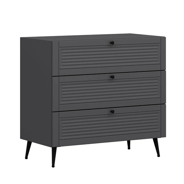 Minar Kale Şifonyer Pandora - Antrasit Antrasit - Resim 4