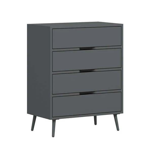 Minar Elina Ayaklı Şifonyer Antr-Antr - Resim 4