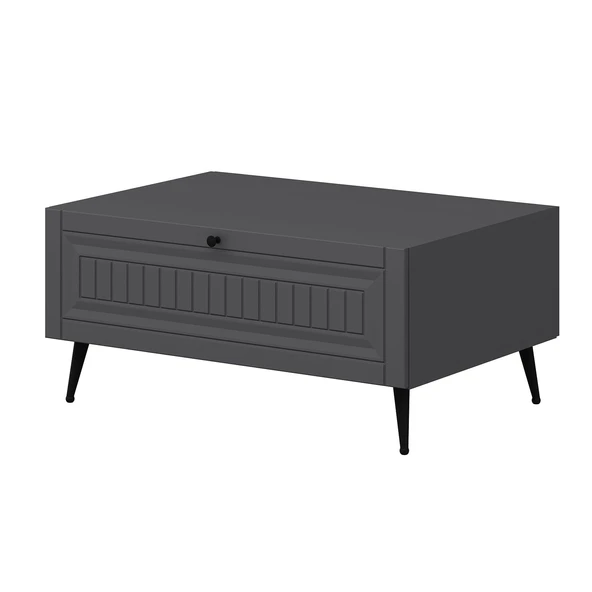 Minar Kale Orta Sehpa İlkbahar - Antrasit Antrasit - Resim 5