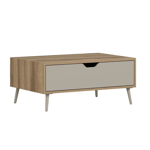 Minar Elina Ayaklı Orta Sehpa- Dore-Kumtaşı - Resim 5