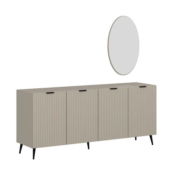 Minar Kale Plus Set2 Tv + Orta Sehpa + Aynalı Konsol Kumtaşı - 6