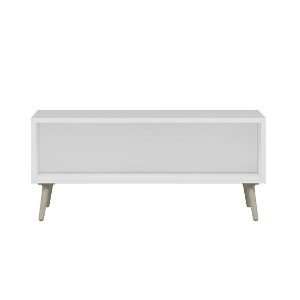 Minar Elina Ayaklı Orta Sehpa- Beyaz-Kumtaşı - Resim 6