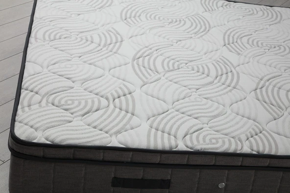 Minar Vitalia Gizli Pedli Yatak Açık Gri 160X200 - Resim 3