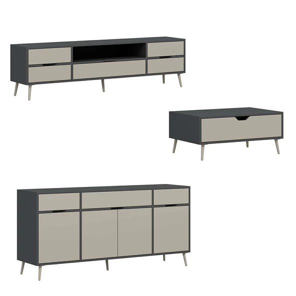 Minar Elina Set1 Antrasıt-Kumtaşı - Resim 4