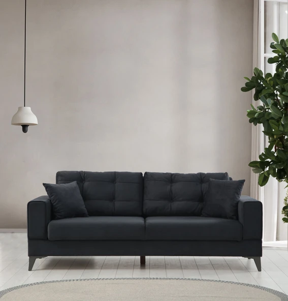 Minar Elina 3'Lü Koltuk - Antrasit Ayak Pixel010 ürün görseli