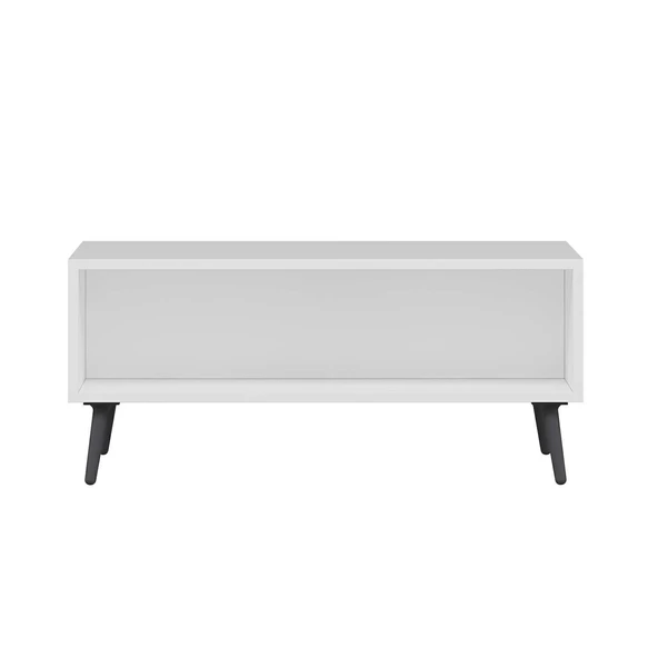 Minar Elina Ayaklı Orta Sehpa- Beyaz-Antr - Resim 7