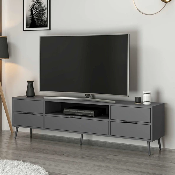 Minar Elina Ayaklı Tv Ünitesi Antr-Antr - Resim 2