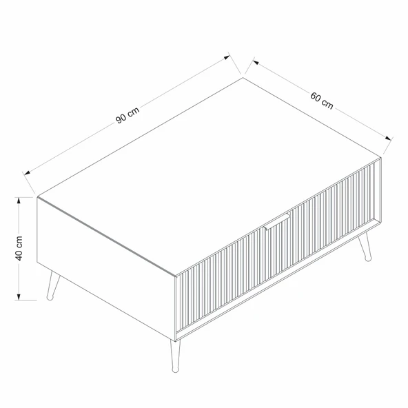 Minar Kale Luxe Orta Sehpa - Kumtaşı - Resim 8