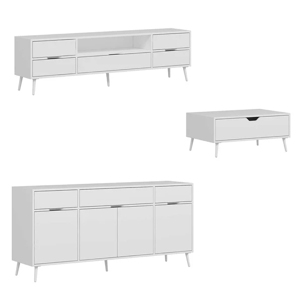 Minar Elina Set1 Beyaz-Beyaz - Resim 4