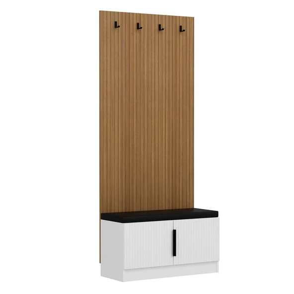 Minar Kale Dekor Panel Ayakkabılık Minderli Byz Mbrn Çizgili Byz - Resim 5