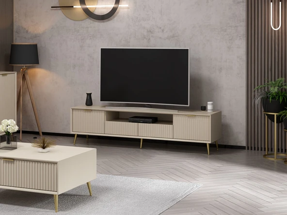 Minar Kale Luxe Tv 180 Cm Ayaklı Tv Unıtesı-Kumtası - 3