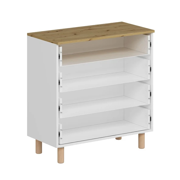 Minar Lotus Şifonyer 4 Çek-Artisan-Beyaz - Resim 5