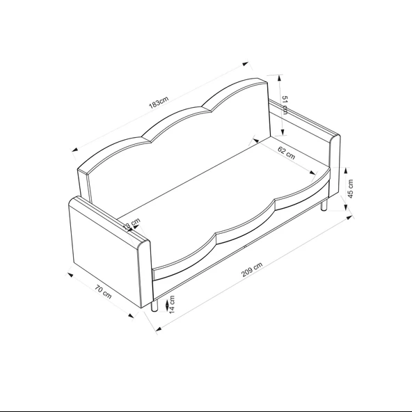 Minar Lotus 3'Lü Koltuk - Coco13 - Resim 5