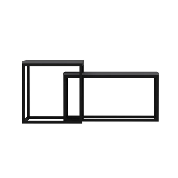 Minar Leka Metal Orta Sehpa-Antrasit Siyah - Resim 5