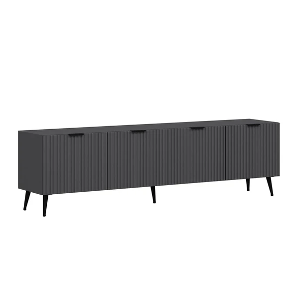 Minar Kale Plus Set2 Tv + Orta Sehpa + Aynalı Konsol Antrasit - 4