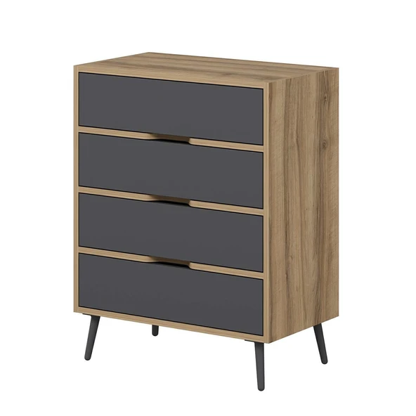 Minar Elina Ayaklı Şifonyer Dore-Antr - Resim 6