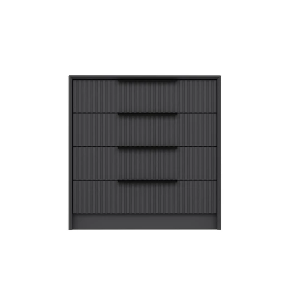 Minar Kale Luxe Soft 4Ç Mbrn Şifonyer-Antrasit - 5