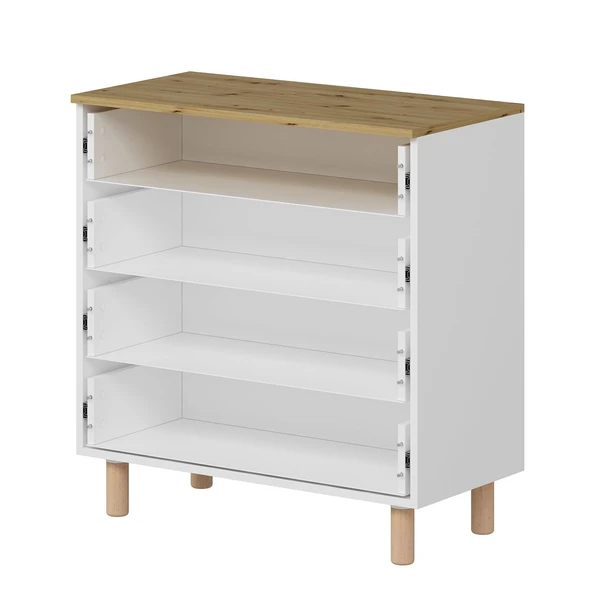 Minar Lotus Şifonyer 4 Çek-Artisan-Beyaz - Resim 7