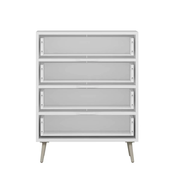 Minar Elina Ayaklı Şifonyer Beyaz-Kumtaşı - Resim 8