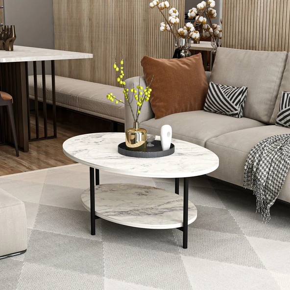 Minar Elis Metal Orta Sehpa-Frezya - Resim 3