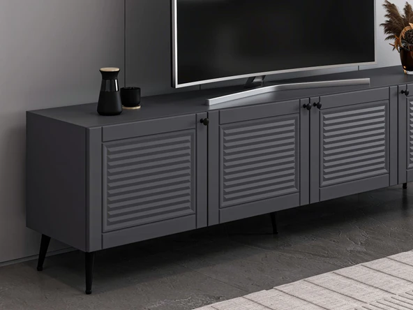 Minar Kale Tv Ünitesi Pandora - Antrasit Antrasit - Resim 4