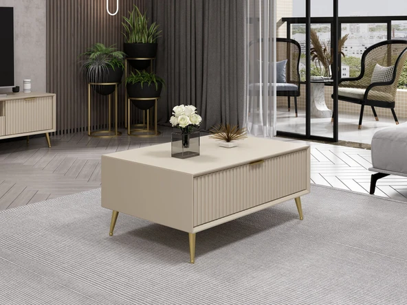 Minar Kale Luxe Orta Sehpa - Kumtaşı - Resim 3