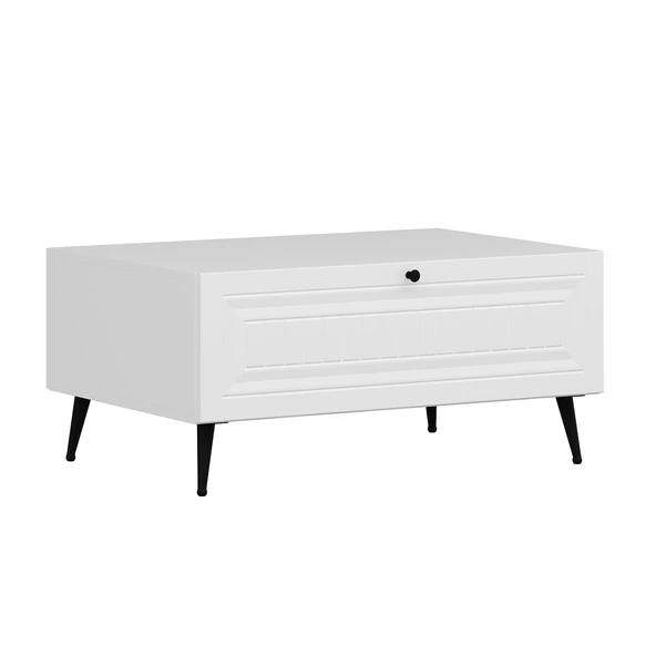 Minar Kale İlkbahar Set2 Tv + Orta Sehpa + Aynalı Konsol Beyaz - Resim 4