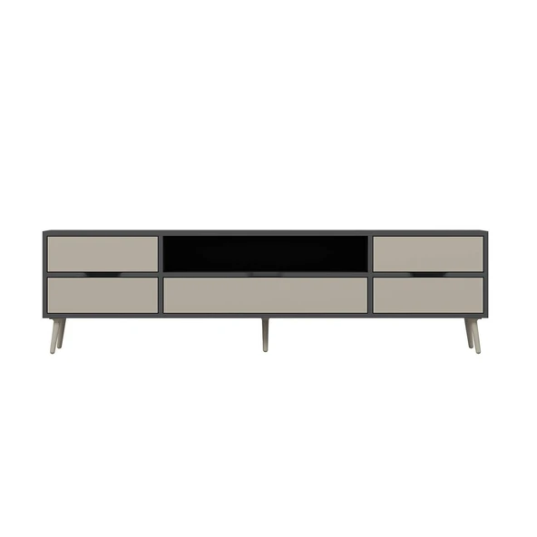 Minar Elina Ayaklı Tv Ünitesi Antr-Kumtaşı - Resim 6