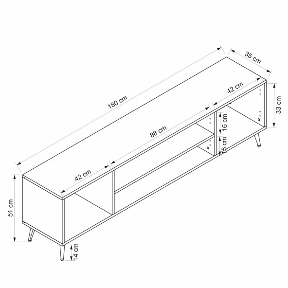 Minar Kale Tv Ünitesi İlkbahar - Kumtaşı Aynalı Kumtaşı - Resim 8