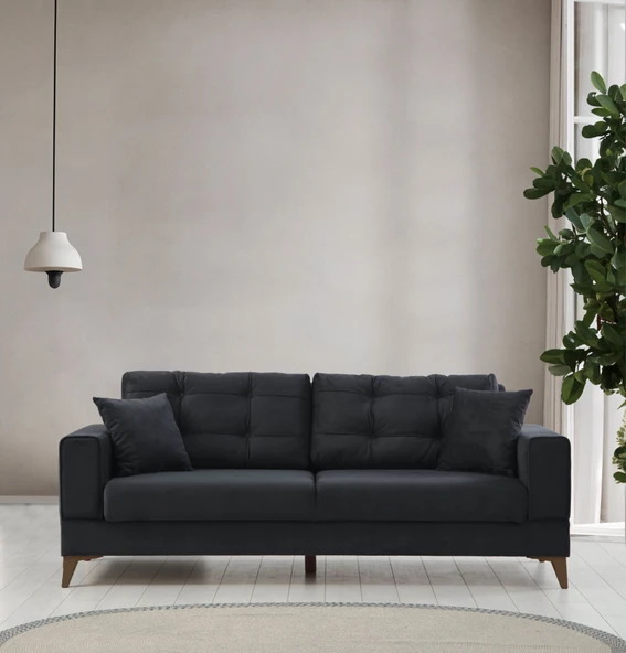 Minar Elina 3'Lü Koltuk - Ceviz Ayak Pixel650 ürün görseli