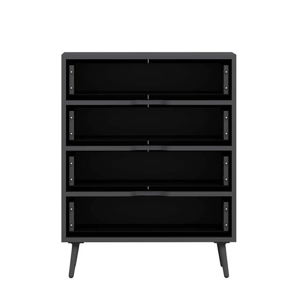 Minar Elina Ayaklı Şifonyer Antr-Antr - Resim 7