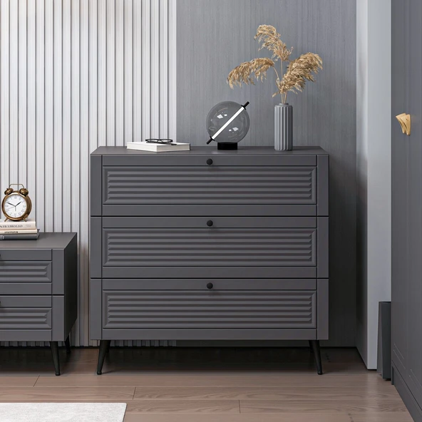 Minar Kale Şifonyer Pandora - Antrasit Antrasit ürün görseli