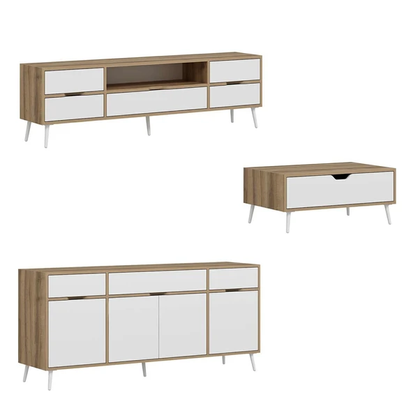 Minar Elina Set1 Dore-Beyaz - Resim 4