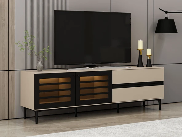 Minar Star Tv Unitesi Mbrn Cam Kpk 2K2C Soft - Kumtası Siyah - 2