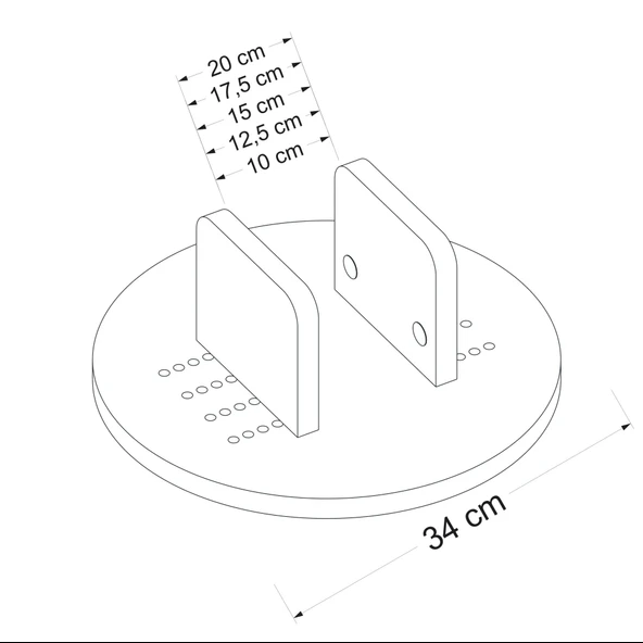 Minar Arel Yan Sehpa - Old Style - Resim 6