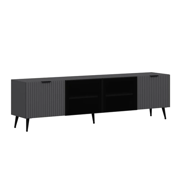 Minar Kale Plus Set1 Tv + Orta Sehpa + Aynalı Konsol Antrasit - 5