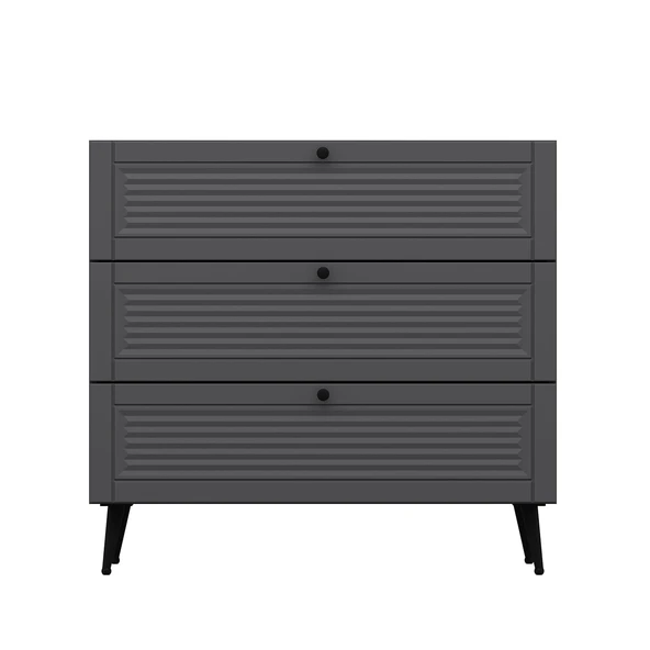 Minar Kale Şifonyer Pandora - Antrasit Antrasit - Resim 5