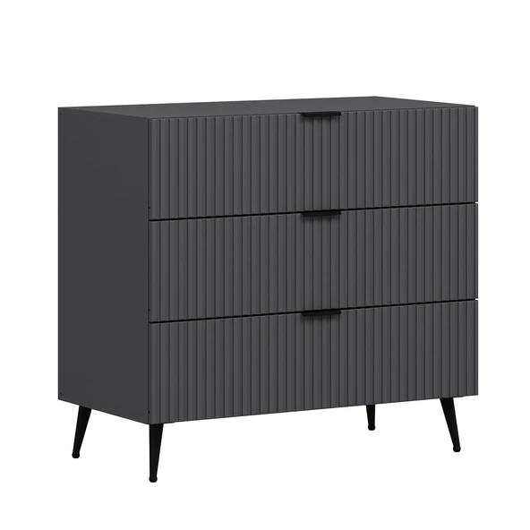 Minar Kale Şifonyer Plus - Antrasit Antrasit - Resim 4