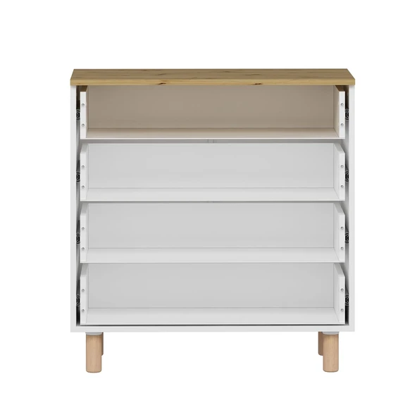 Minar Lotus Şifonyer 4 Çek-Artisan-Beyaz - Resim 6