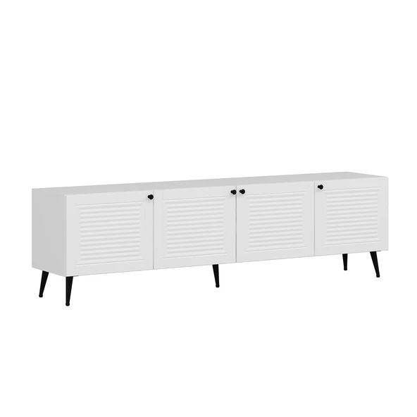 Minar Kale Pandora Set1 Tv + Orta Sehpa + Aynalı Konsol Beyaz - Resim 4