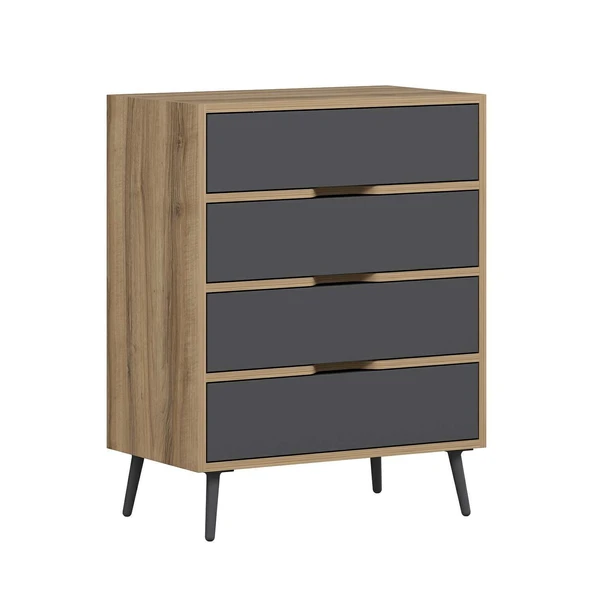 Minar Elina Ayaklı Şifonyer Dore-Antr - Resim 4