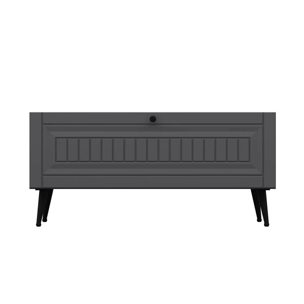 Minar Kale Orta Sehpa İlkbahar - Antrasit Antrasit - Resim 6