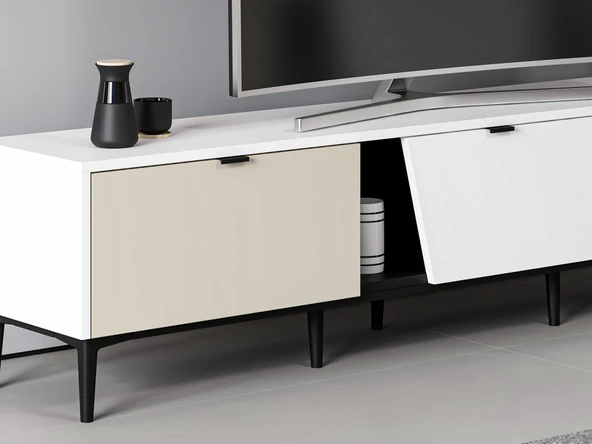 Minar Yelena Tv-Beyaz-Siyah-Kumtaşı - Resim 2