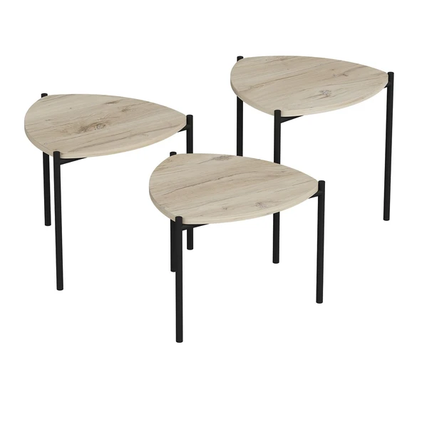 Minar Lenny Zigon Sehpa 3 Lü-Senza - Resim 7