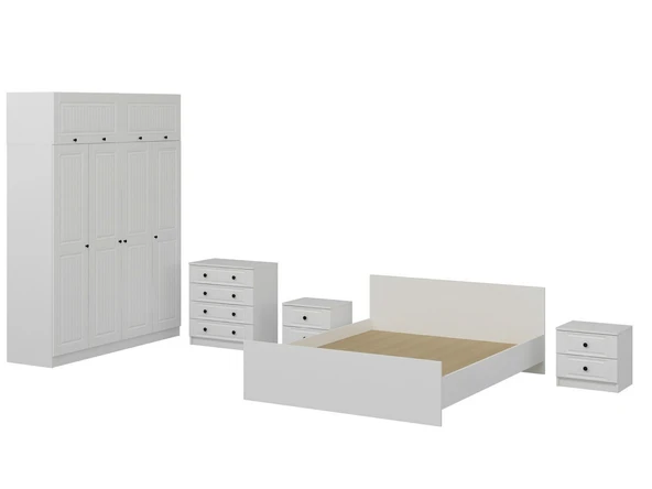 Minar Kale210 Yatak Odası Set 74 Beyaz Mebran - Resim 6