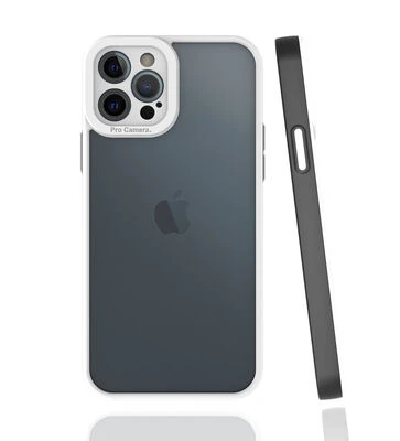 iPhone 12 Pro Kılıf Şık Tasarımlı ve Kamera Korumalı Mima Premium Kapak Siyah