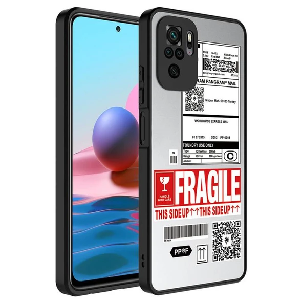 Redmi Note 10 Ayna Görünümlü ve Desenli Şık Mirror Premium Kılıf Fragile