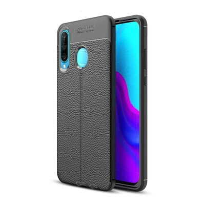 Huawei P30 Lite  Kılıf Yoğun Silikon Malzemeli Uzun Ömürlü Niss Premium Kapak Siyah