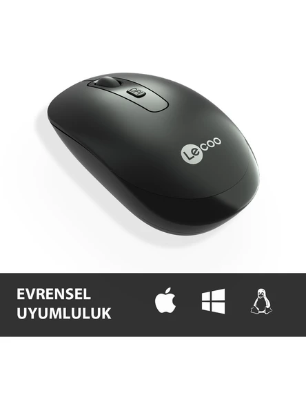 Lenovo Lecoo WS205 Ergonomik Optik Kablosuz Mouse - 3