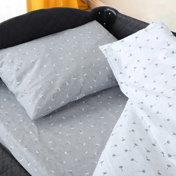 Huggy %100 Pamuk 130x80 Park Yatak Beşik Bebek Nevresim Takımı - 6